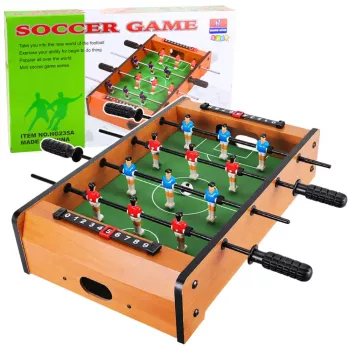 LEAN TOYS Sports Skill Game Tischfußball für Kinder Tisch 51 x 31 cm