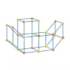 LEAN TOYS Kreatives Baurohr-Set für räumliches Bauen, 340 Teile