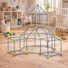 LEAN TOYS Kreatives Baurohr-Set für räumliches Bauen, 340 Teile
