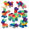 LEAN TOYS Weiche sensorische Silikon-Bausteine bunt 80 Stk.