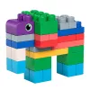 LEAN TOYS Weiche sensorische Bausteine im Beutel für Kinder, bunt, 30 Stk.