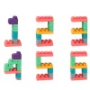 LEAN TOYS Weiche sensorische Bausteine im Beutel für Kinder, bunt, 30 Stk.