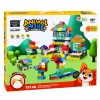 LEAN TOYS Weiche sensorische Silikon-Bausteine Animal House 151 Teile