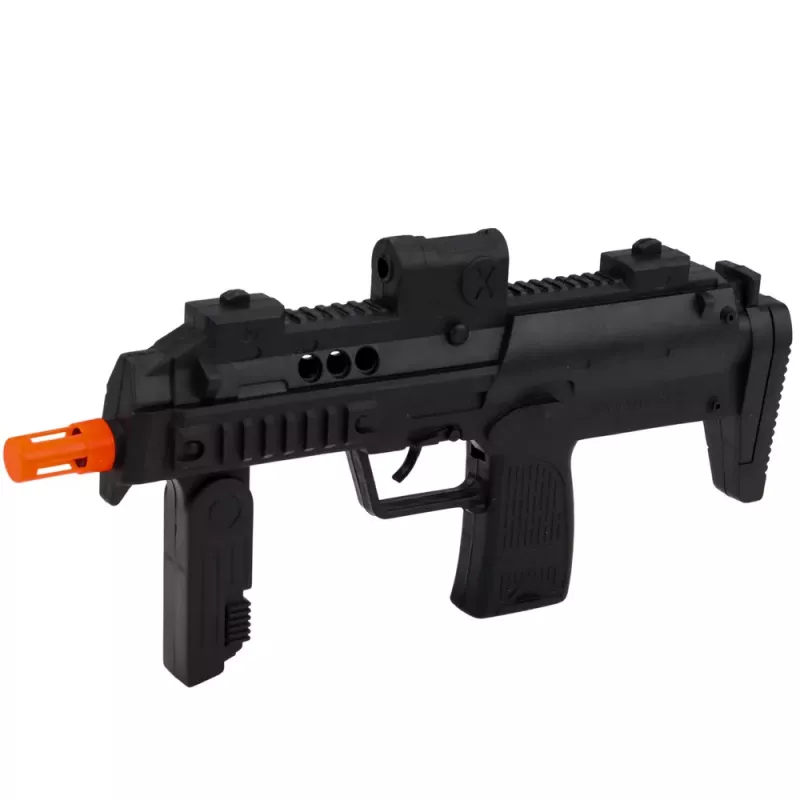 LEAN TOYS Polizei-Set Weste Gewehr Maske Walkie-Talkie Zubehör