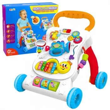 LEAN TOYS Lauflernwagen mit interaktivem Musikpanel 3in1 Sounds