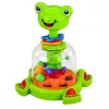 LEAN TOYS Interaktiver Frosch-Spinner mit Drehkugeln für Babys