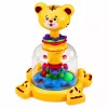 LEAN TOYS Interaktiver Tiger-Katzen-Kreisel mit Kugeln für Babys