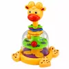 LEAN TOYS Interaktiver Giraffen-Kreisel mit Spinnbällen für Babys