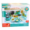 LEAN TOYS Little Chef's Set - Küchentöpfe, Geschirr, Wasserkocher, Türkis, 33 Teile