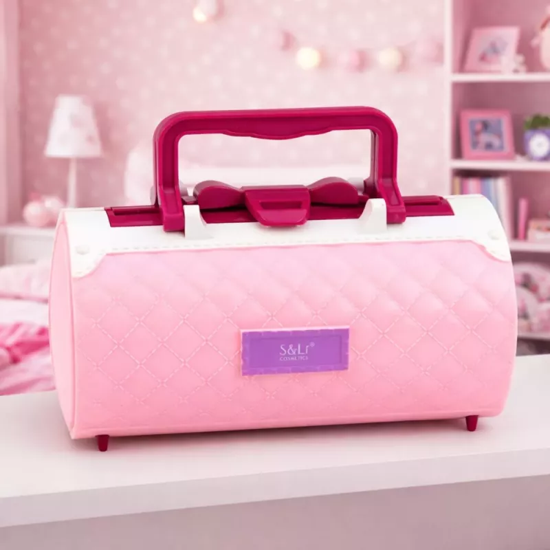 LEAN TOYS Beauty Set für Make-up und Nägel Kosmetik Lidschatten Nagellacke Koffer