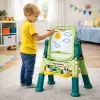 LEAN TOYS Doppelseitige magnetische Whiteboard-Tafel mit Magneten und Kreide, 48 Teile