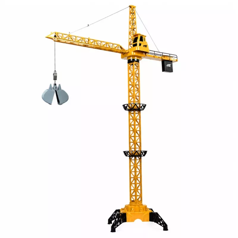 LEAN TOYS Fernbedienung Baukran RC Kabelgebunden 360° Drehung 71 cm