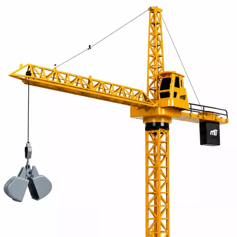 LEAN TOYS Fernbedienung Baukran RC Kabelgebunden 360° Drehung 71 cm