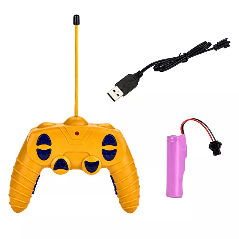 LEAN TOYS Fernbedienung Baukran RC Kabelgebunden 360° Drehung 71 cm