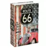 LEAN TOYS Buch-Tresor mit Schlüssel Kleine Geldkassette Route 66