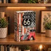 LEAN TOYS Buch-Tresor mit Schlüssel Kleine Geldkassette Route 66
