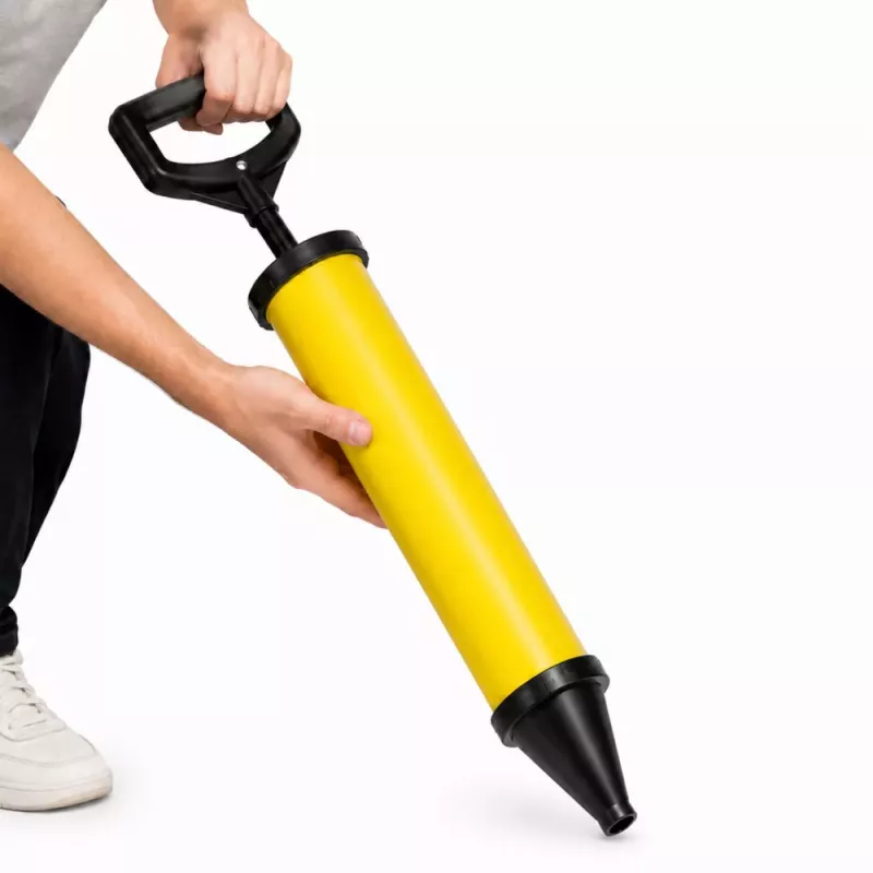 LEAN Verpresspumpe, Bauspritze für Silikon und Betonmasse, 4 Düsen, 60 cm
