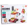 LEAN TOYS Kinder-Reinigungsset mit Wagen, Mopp, Eimer, Staubsauger, 26-teilig