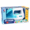 LEAN TOYS Kinderbügeleisen mit Wasserspray, Licht und Sound, Blau