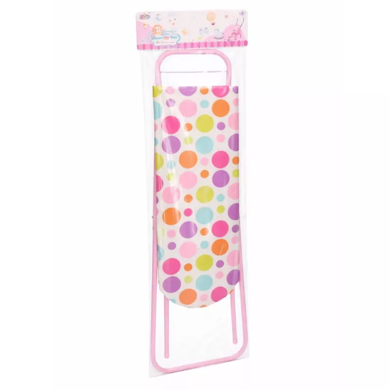 LEAN TOYS Klappbares Metall-Bügelbrett-Spielzeug für Kinder Dots 61 cm