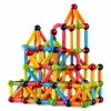 LEAN TOYS Set magnetischer Baustäbe, kreativ, bunt, 166 Teile