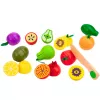 LEAN TOYS Holz-Obst-Schneideset mit magnetischem, sicherem Messer und Brett