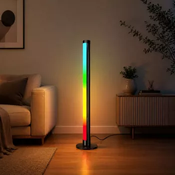 LEAN RGB LED Ecken-Stehleuchte mit Musikmodus, Fernbedienung, App, 90cm