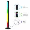 LEAN RGB LED Ecken-Stehleuchte mit Musikmodus, Fernbedienung, App, 90cm