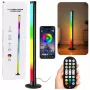 LEAN RGB LED Ecken-Stehleuchte mit Musikmodus, Fernbedienung, App, 90cm
