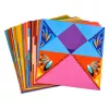 LEAN Origami-Set mit farbigem Papier und Anleitungsheft, 100 Blatt