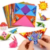LEAN Origami-Set mit farbigem Papier und Anleitungsheft, 100 Blatt