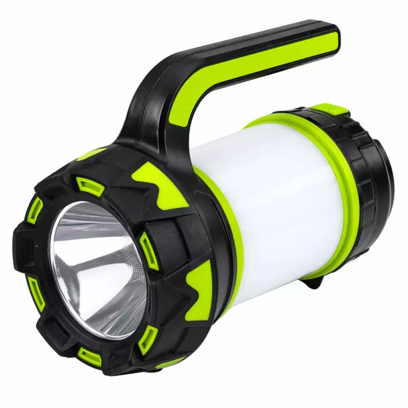 LEAN Taschenlampe LED Lampe 2in1 Camping Tourist Wiederaufladbar Multifunktional