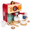 LEAN TOYS Holz-Kaffeemaschinen-Set Kleine Barista-Tassen Zubehör