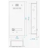 ACO FAM-P-1NPACC Unterputz-Türstation mit RFID-Leser für 1 Teilnehmer, Silber