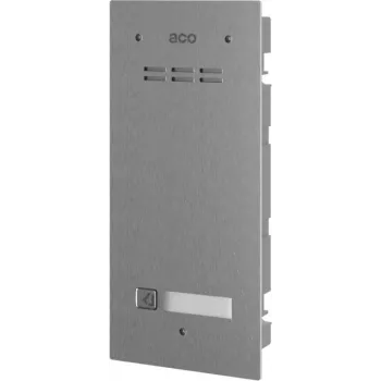 ACO FAM-P-1NPACC Unterputz-Türstation mit RFID-Leser für 1 Teilnehmer, Silber