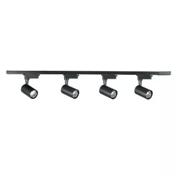 LED Schienenstrahler System STR-4X15W-B 15W 4 Spots 60W 5200lm 4000K Schwarz