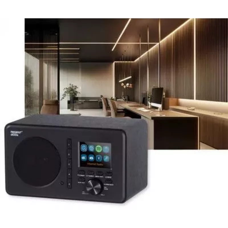 Ferguson Regent i200s Internetradio mit FM/DAB+/Spotify Connect, Schwarz