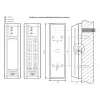 ROGER PRT12EM-G Proximity Reader 125 kHz EM4100 Wiegand/Dallas IP67 Grey