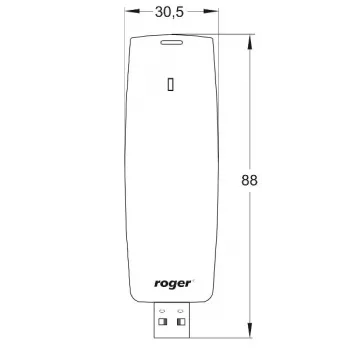 Roger RUD-3-DES Interface, Administrator Reader