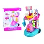 LEAN TOYS Reinigungsset auf einem Wagen mit Staubsauger