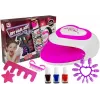 LEAN TOYS Kinder-Nagellack-Set + Nagellampe