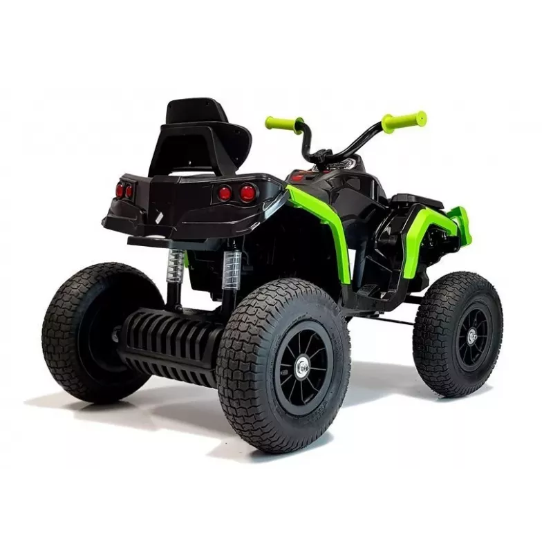 BDM0906 Elektro-Kinderquad mit Luftreifen, LED-Lichtern, MP3, Schwarz
