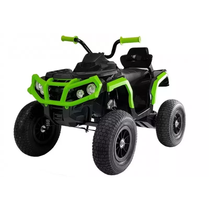 BDM0906 Elektro-Kinderquad mit Luftreifen, LED-Lichtern, MP3, Schwarz
