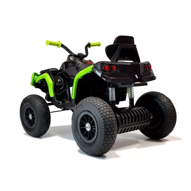 BDM0906 Elektro-Kinderquad mit Luftreifen, LED-Lichtern, MP3, Schwarz