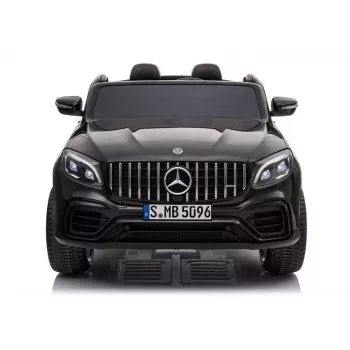 LEAN CARS Elektro-Kinderauto Mercedes GLC 63S QLS MP4 Schwarz lackiert