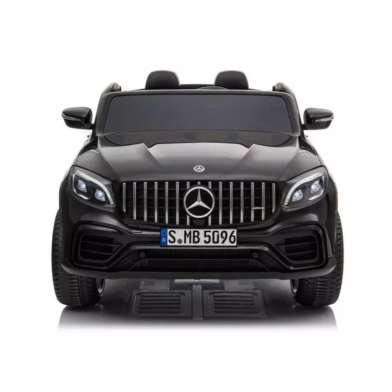 LEAN CARS Elektro-Kinderauto Mercedes GLC 63S QLS MP4 Schwarz lackiert