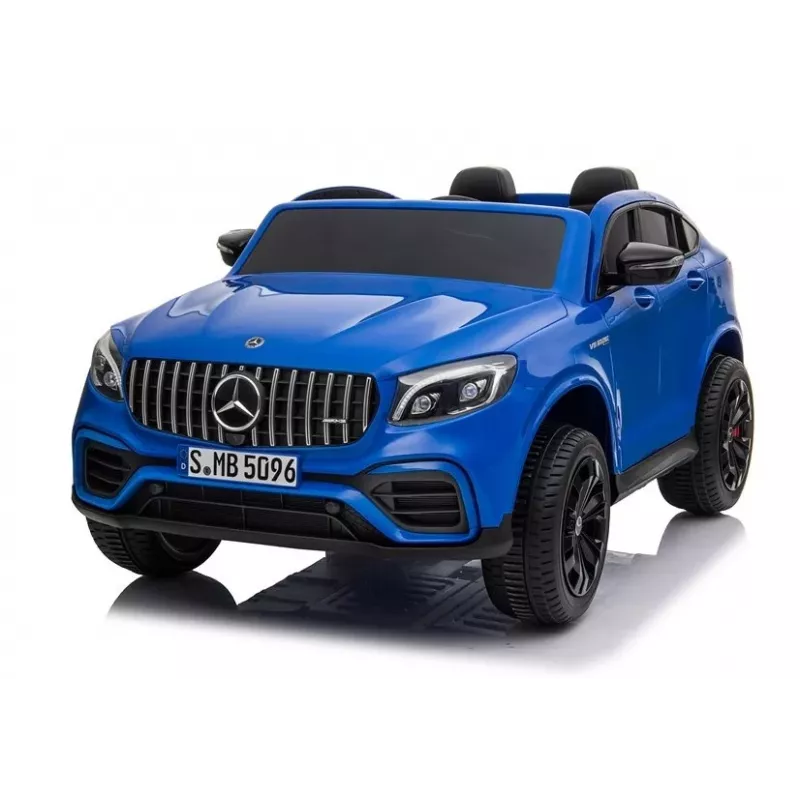 LEAN CARS Elektro-Kinderauto Mercedes GLC 63S QLS MP4 Blau lackiert