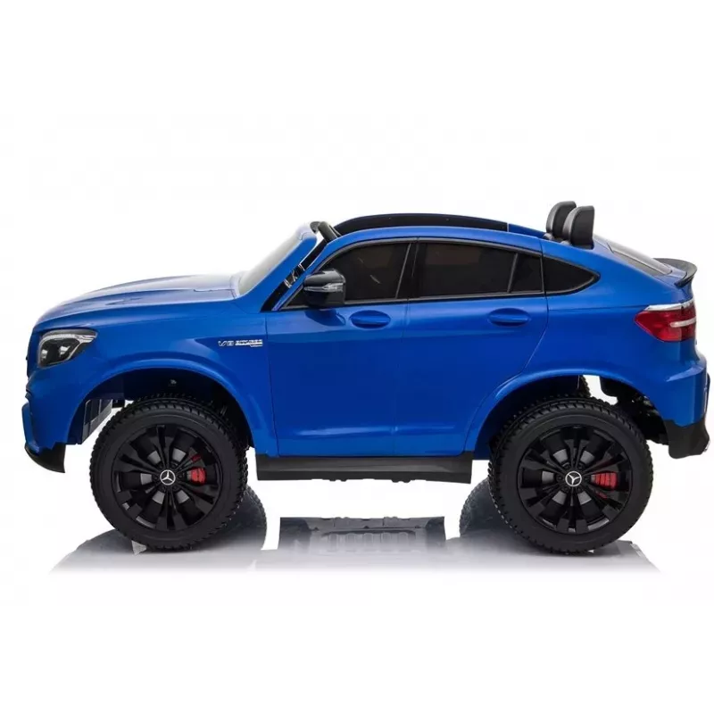 LEAN CARS Elektro-Kinderauto Mercedes GLC 63S QLS MP4 Blau lackiert