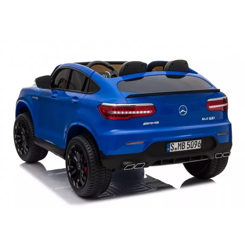 LEAN CARS Elektro-Kinderauto Mercedes GLC 63S QLS MP4 Blau lackiert