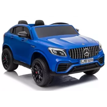 LEAN CARS Elektro-Kinderauto Mercedes GLC 63S QLS MP4 Blau lackiert